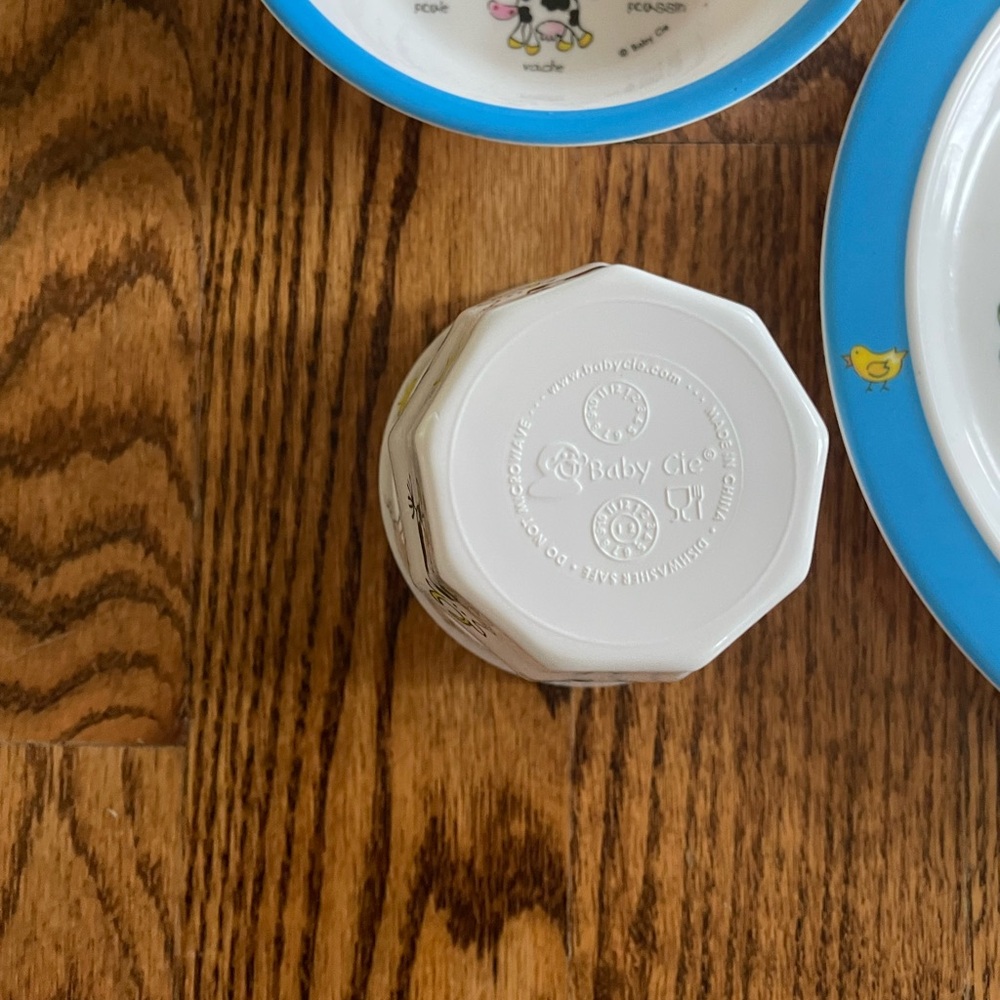 Baby Cie plate, bowl, cup, spoon, and fork - Picture 11 of 13